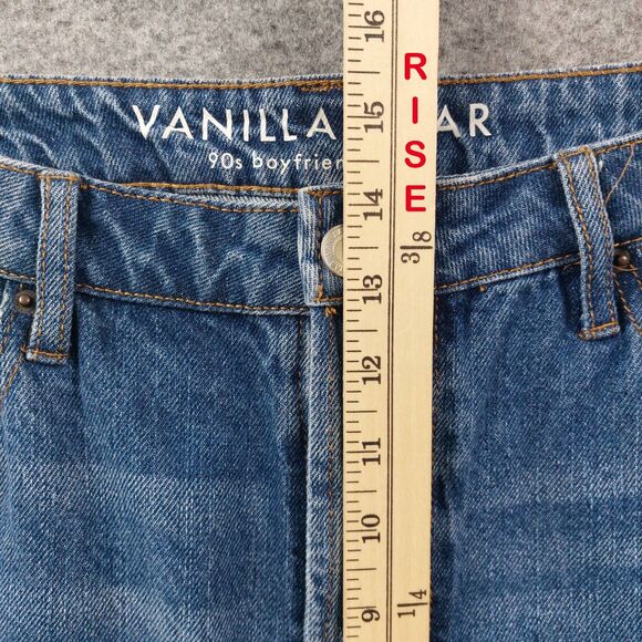 Vanilla Star 90s Boyfriend Jeans Women’s Size 17 High Rise Distressed Ripped Y2K - Picture 8 of 12